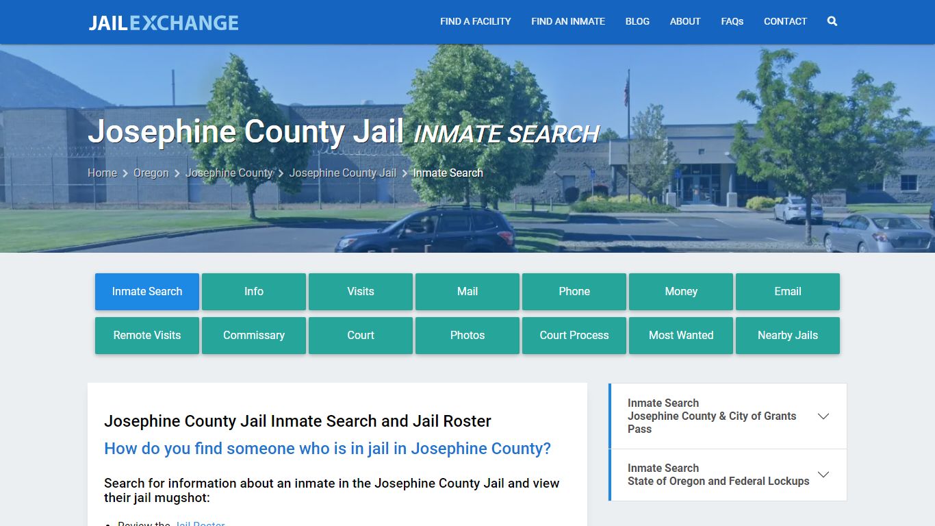 Inmate Search: Roster & Mugshots - Josephine County Jail, OR