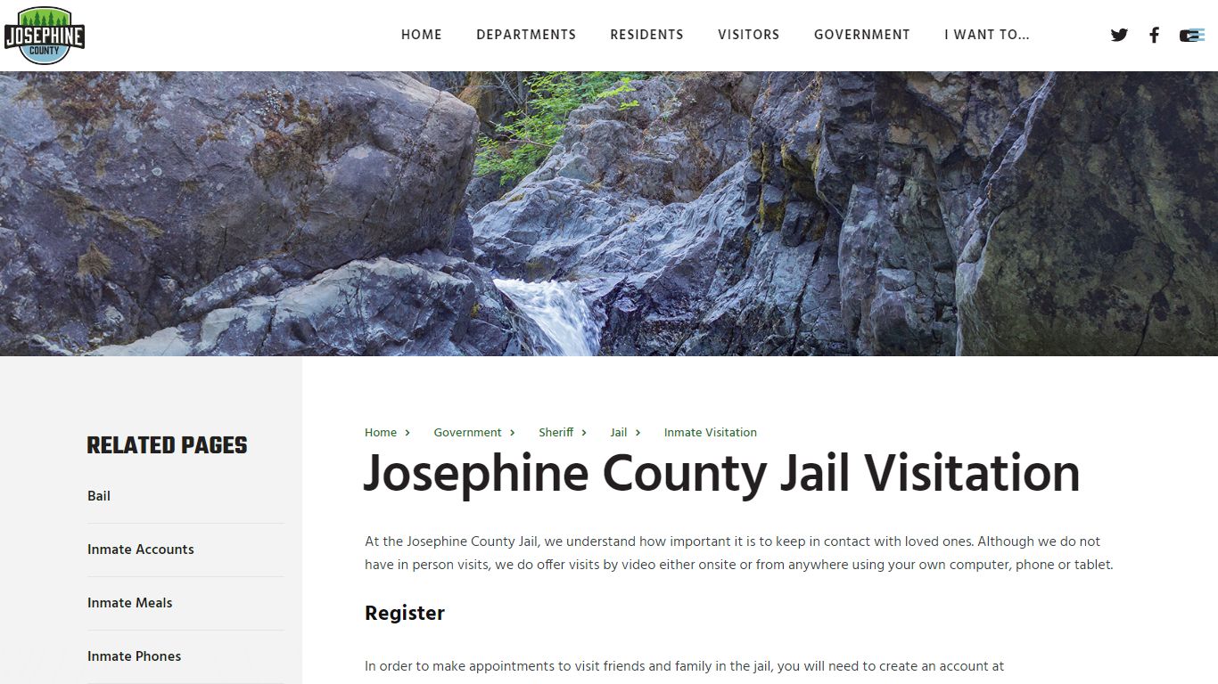 Josephine County Jail Visitation
